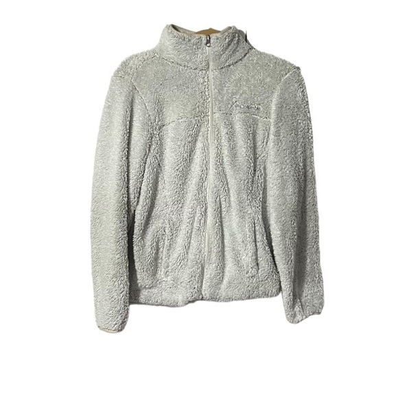 Columbia Fleece Jacket Gray Size Small Sherpa Warm Cozy - Picture 1 of 7
